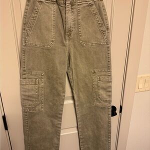 KanCan Beige Striped Trousers